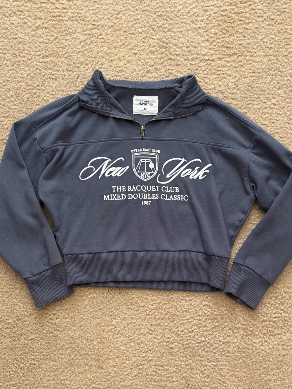 NY Graphic Quarter-Zip Sweatshirt